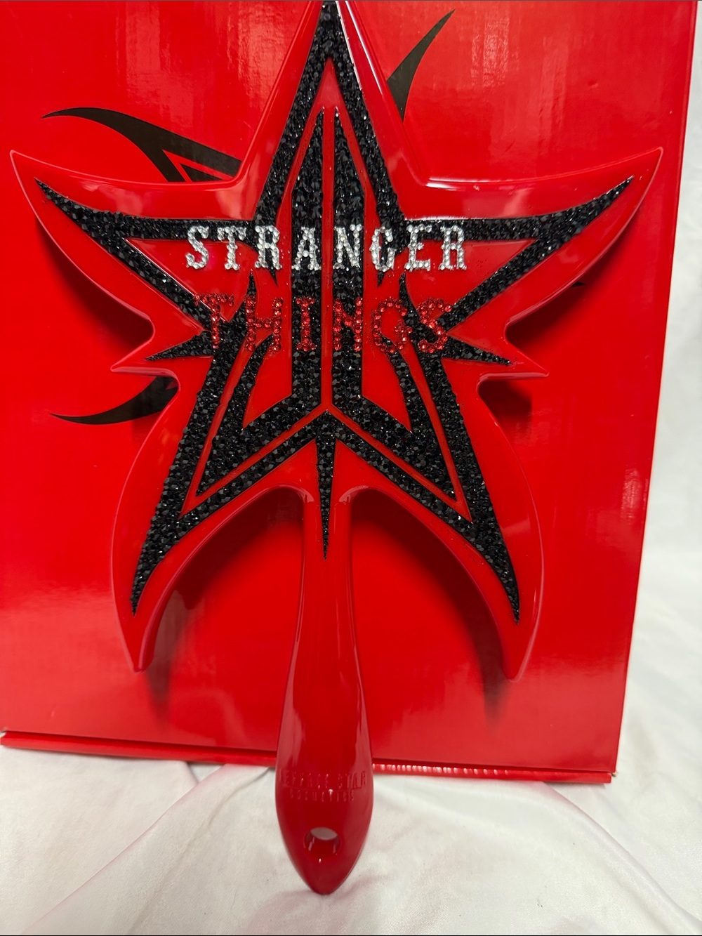 Jeffree Star Stranger Things inspired hand blinged mirror